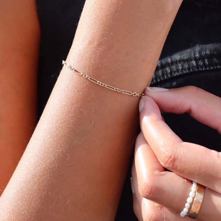 Token Jewelry - Wholesale Link & Chain Bracelet - Callie Chain Bracelet in 14k Gold Fill or Sterling SilverÂ