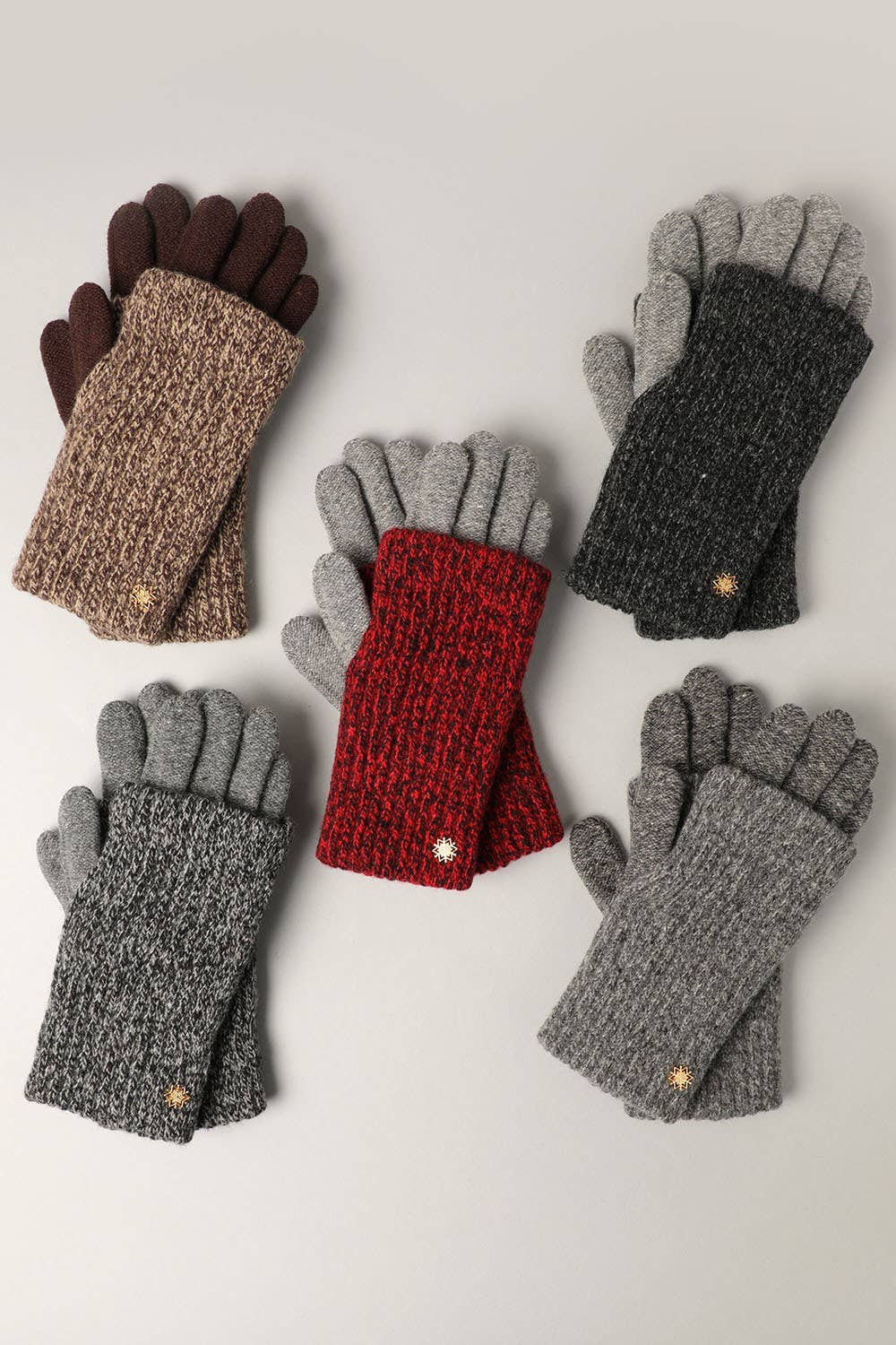 Fashion City - Venta al por mayor Guantes - Mujer - Guantes de punto de doble capa con mezcla de lana para invierno7
