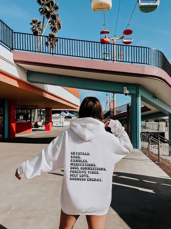 A VIBE HOODED SWEATSHIRT for wholesale by LOLA MAGNOLIA