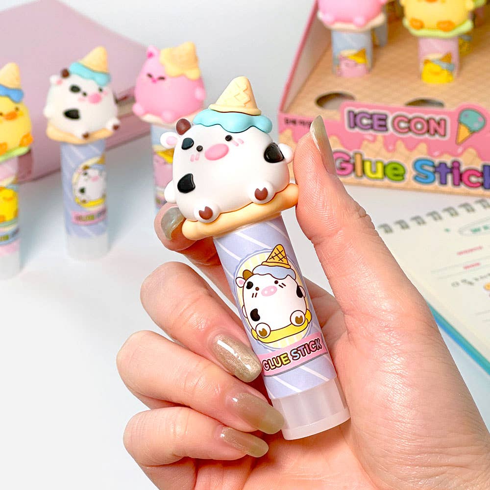 K-Wonderland - Wholesale Glue - Ice cone Brothers Glue Stick – Cute Character Stationery3
