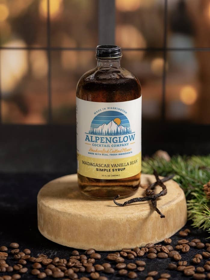 Madagascar Vanilla Bean Syrup for wholesale by Alpenglow Cocktail Company