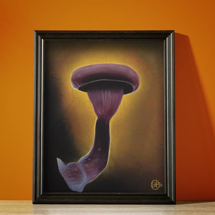 Imaginarium Arts - Wholesale Art Print - Purple Fungi Fine Art Print, 8x102