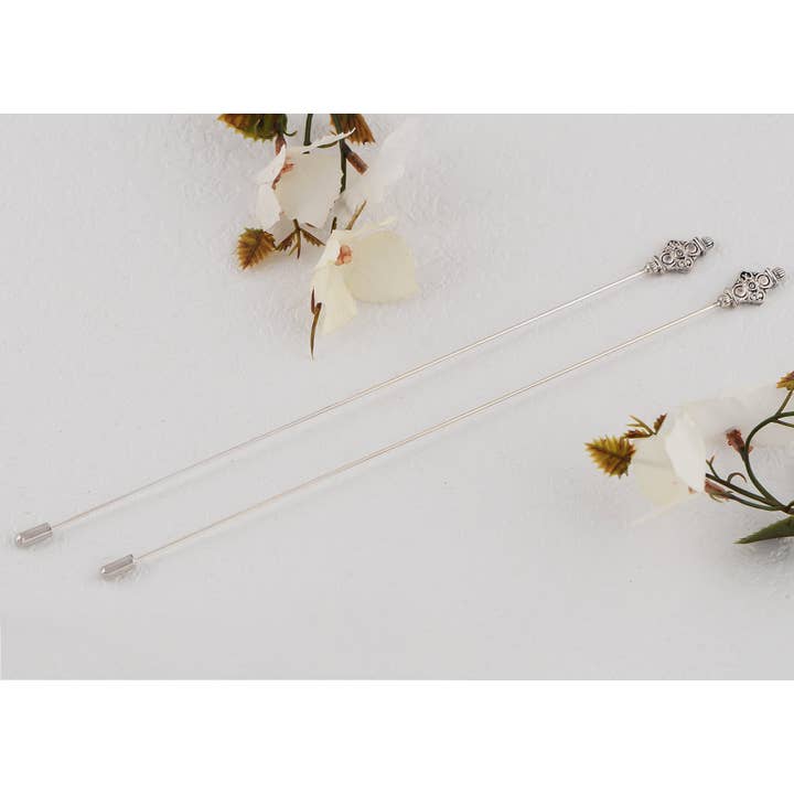 AK Brand - Wholesale Hat Accessory - Women's - Antique Vintage Hat Pin Classic Long Handle Geometric Hatpin31