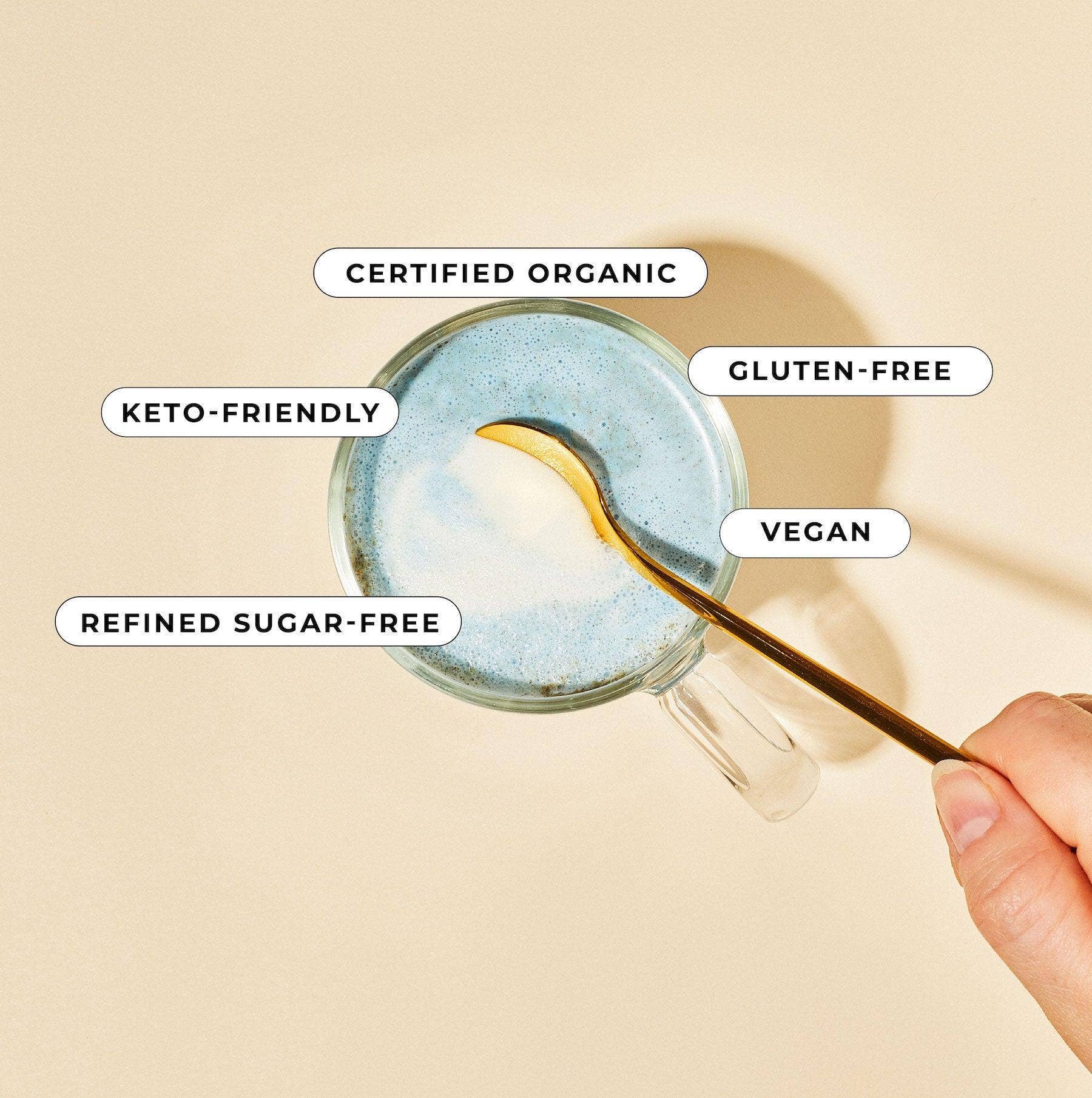 Blume - Wholesale Powdered Health Drink - Superfood Latte Powder, Blue Lavender2