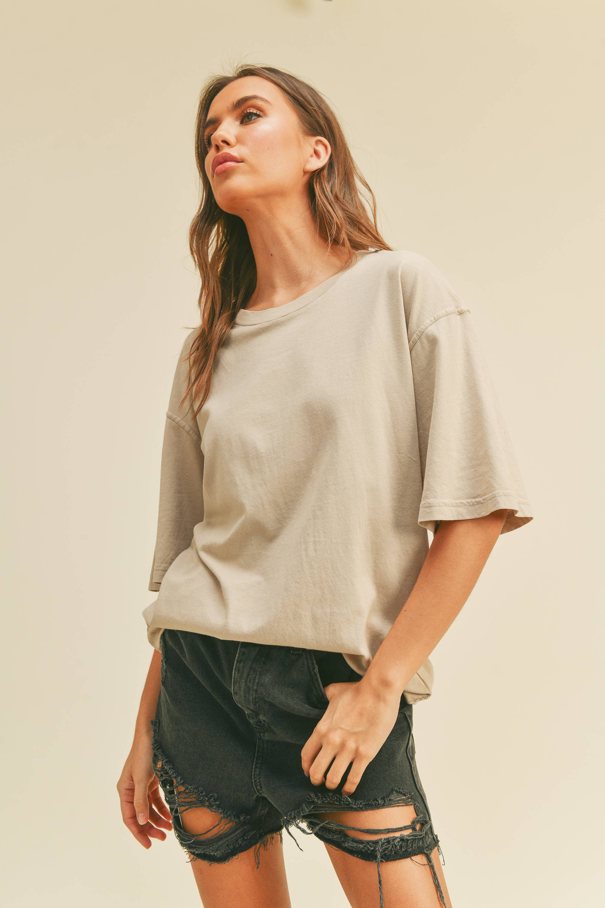 Honestee - Wholesale T-Shirt - Women's - Blank Oversized T-Shirt2