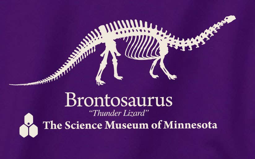 Science Museum of Minnesota - Wholesale Hoodie - Unisex - Adult Brontosaurus Hoodie — Science Museum Collectible 2