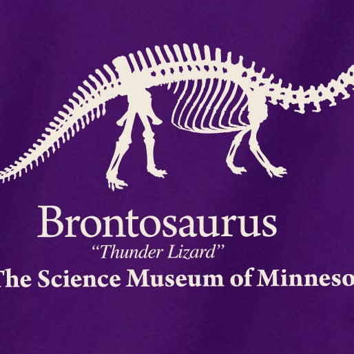 Science Museum of Minnesota - Wholesale Hoodie - Unisex - Adult Brontosaurus Hoodie — Science Museum Collectible 2
