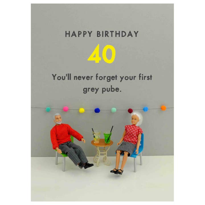 Birthday Ages | 40 | Cards for Him and Her for wholesale by Bold & Bright