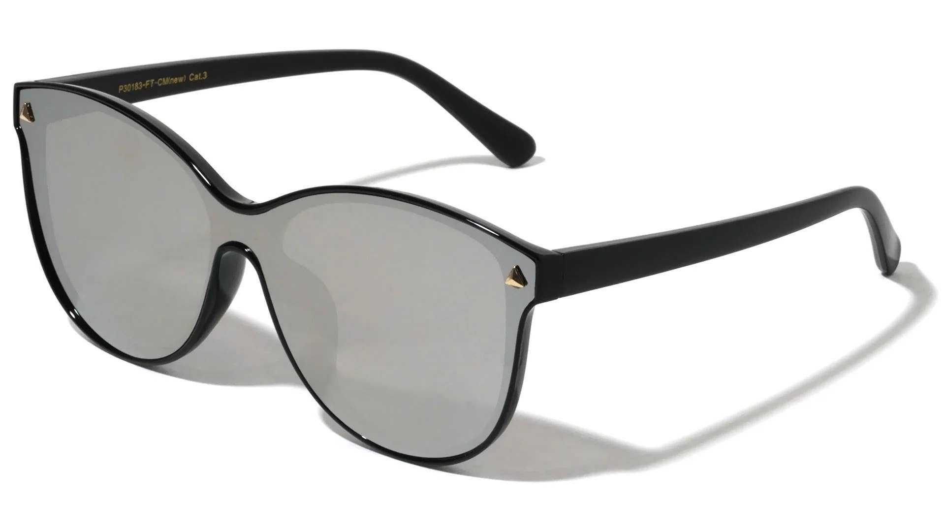 Sunrayzz Imports – wholesale Sunglasses – Women's – One Piece Flat Color Mirror Lens p30183-ft-cm1