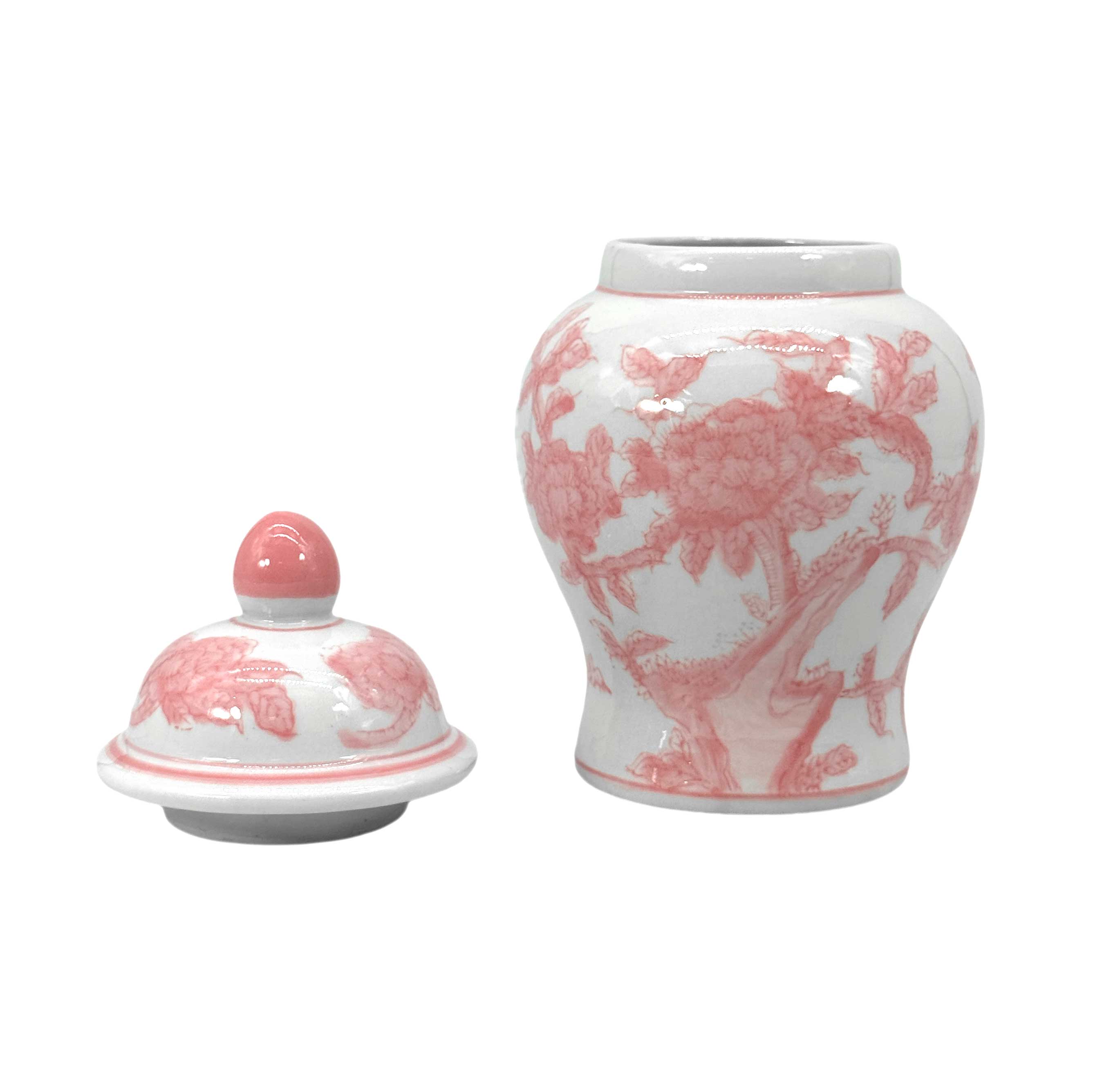 Galt International Company – wholesale Decorative jar – Small Chinoiserie Ceramic Decorative Tea & Ginger Jar 8"37