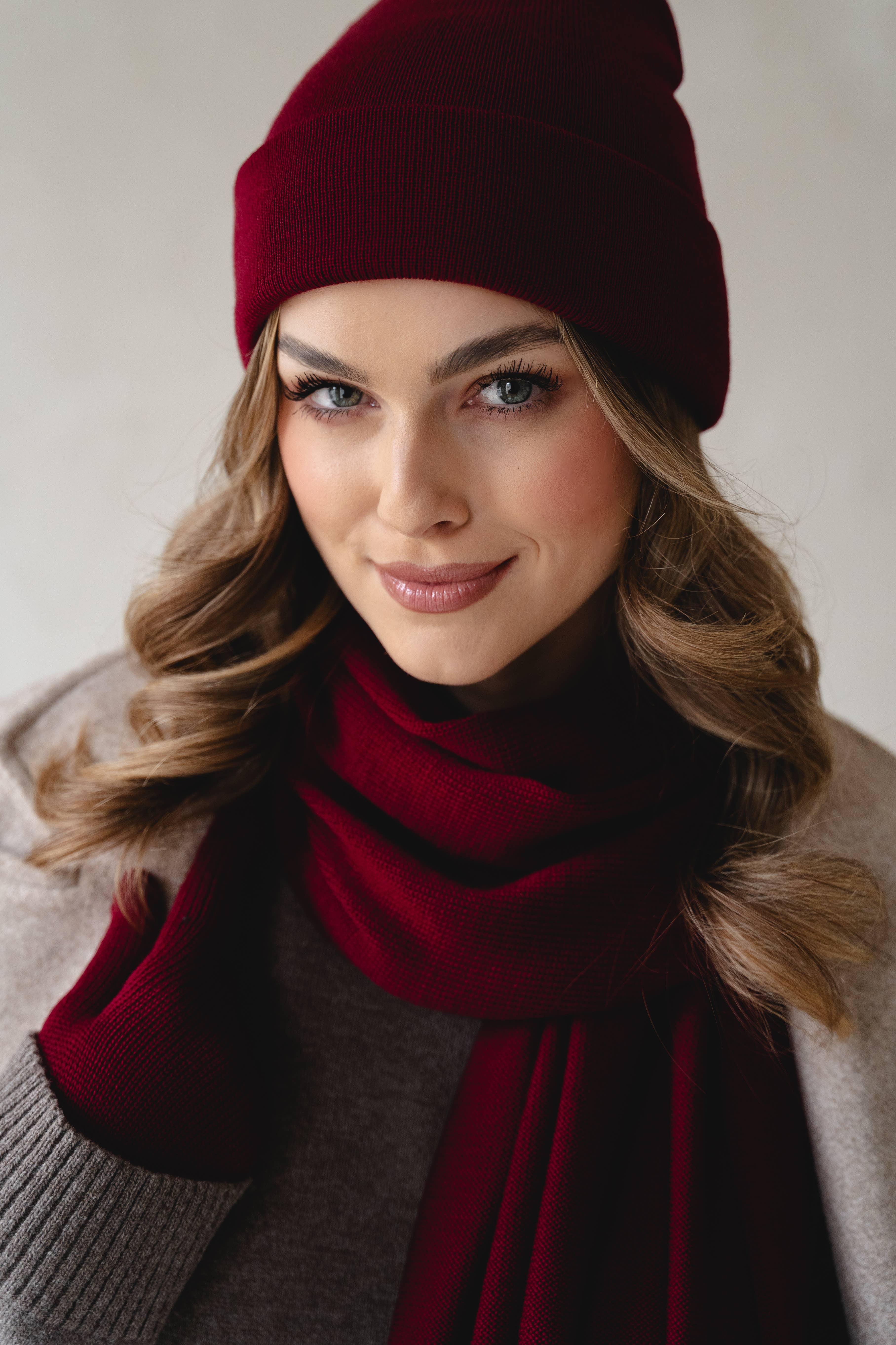 Ander - Vente Bonnet – femme - Bonnet classique NAOMI 100 % laine mérinos TOP SELLER17