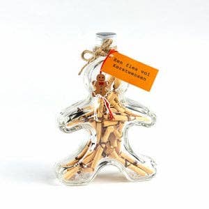 Bottle Full of Christmas Wishes Gingerbreadman for wholesale by Sidedish