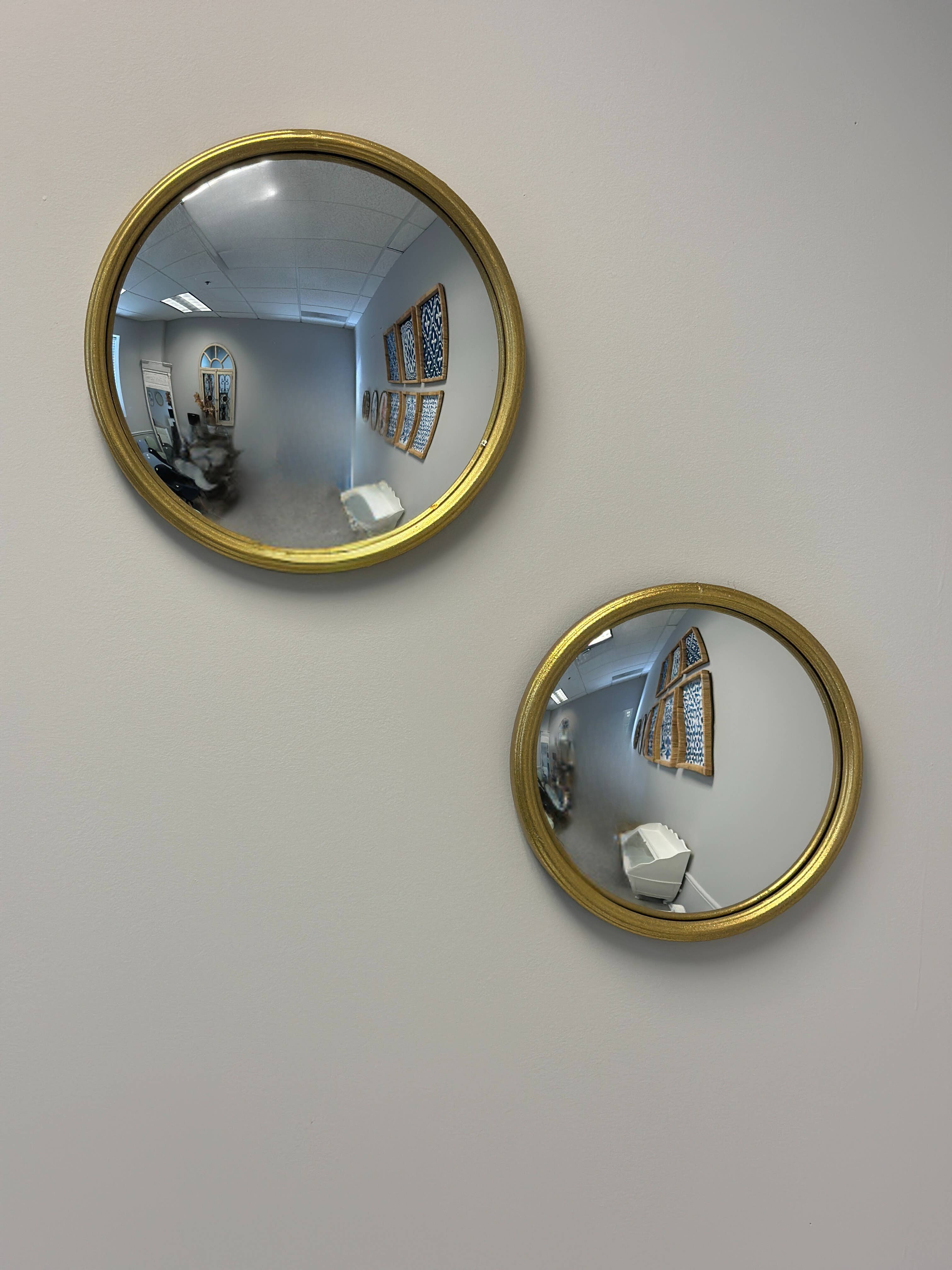 Vagabond Vintage - Wholesale Wall Mirror -  Gold Round Convex Mirror0