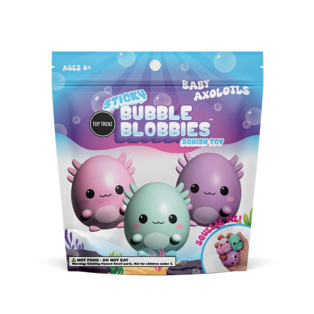 Top Trenz Inc - Wholesale Squishy Toy - Kids & Baby - Sticky Bubble Blobbies - Baby Axolotls2