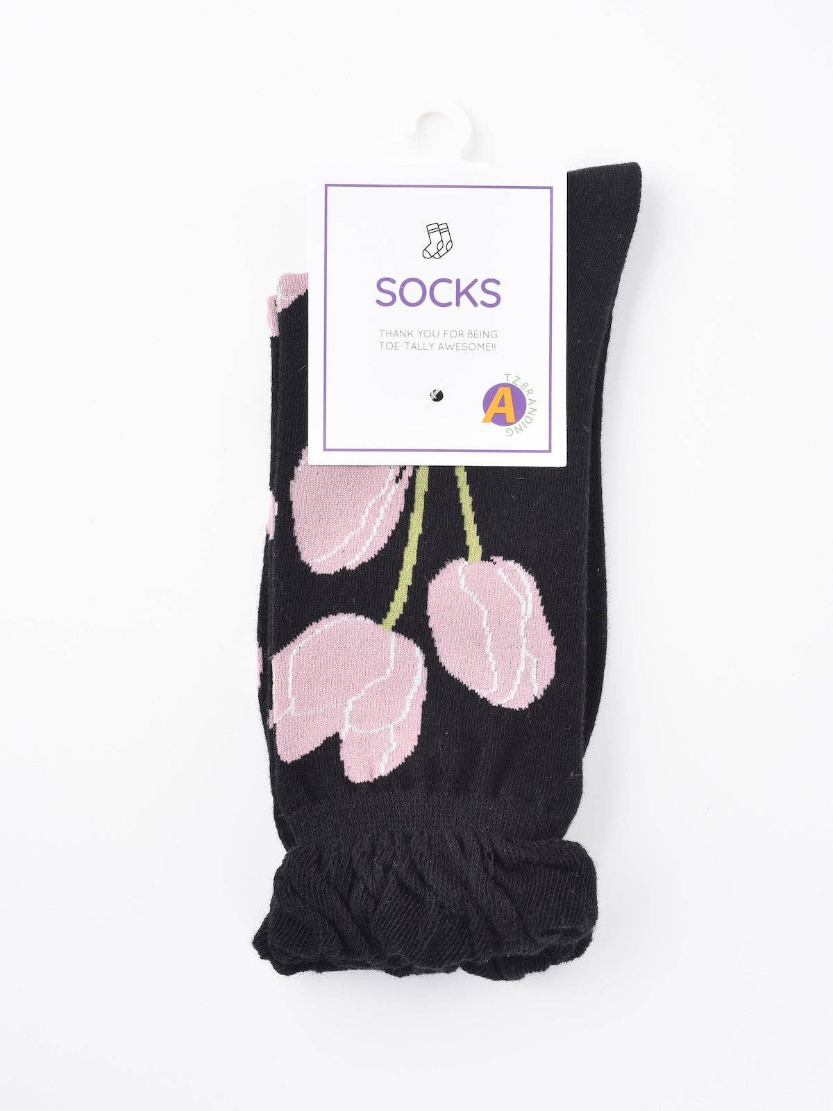 Funkyrel® Atzbranding Limited - Vente Chaussettes – femme - Rufia - Chaussettes à motif tulipe12