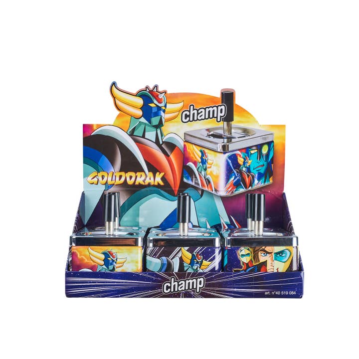Champ by Polyflame - Vente Cendrier - Cendrier poussoir Goldorak