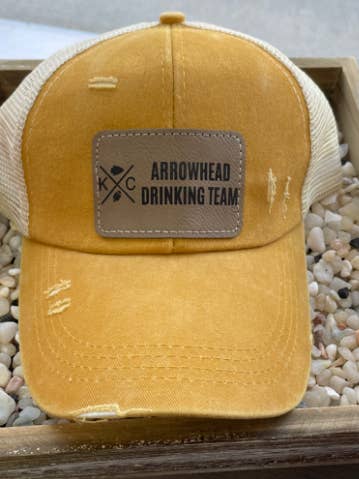 Arrowhead Drinking Team Criss Cross Hat for wholesale by Designed To Flaunt