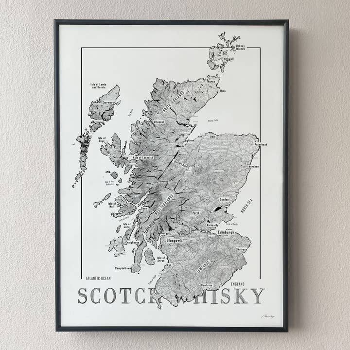Brushery - Wholesale Map - Scotch whisky map