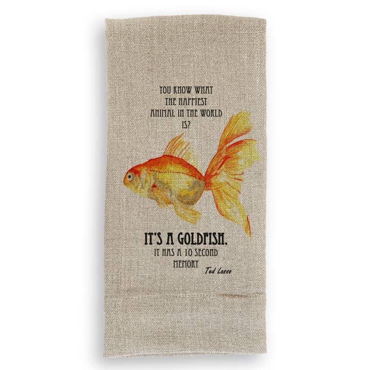 French Graffiti - Wholesale Tea Towel - Goldfish1