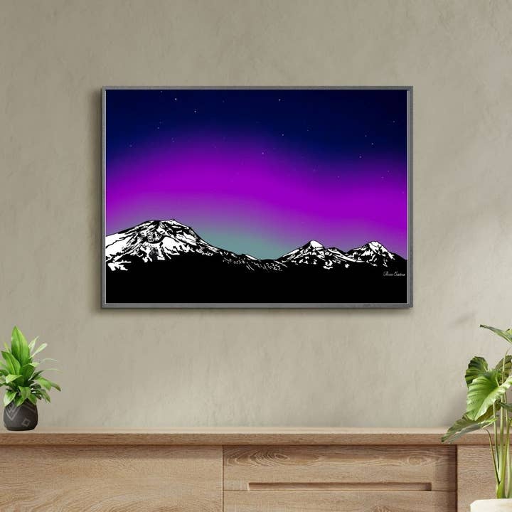 Trois sœurs Northern Lights pour la vente par Artwork by Sophia