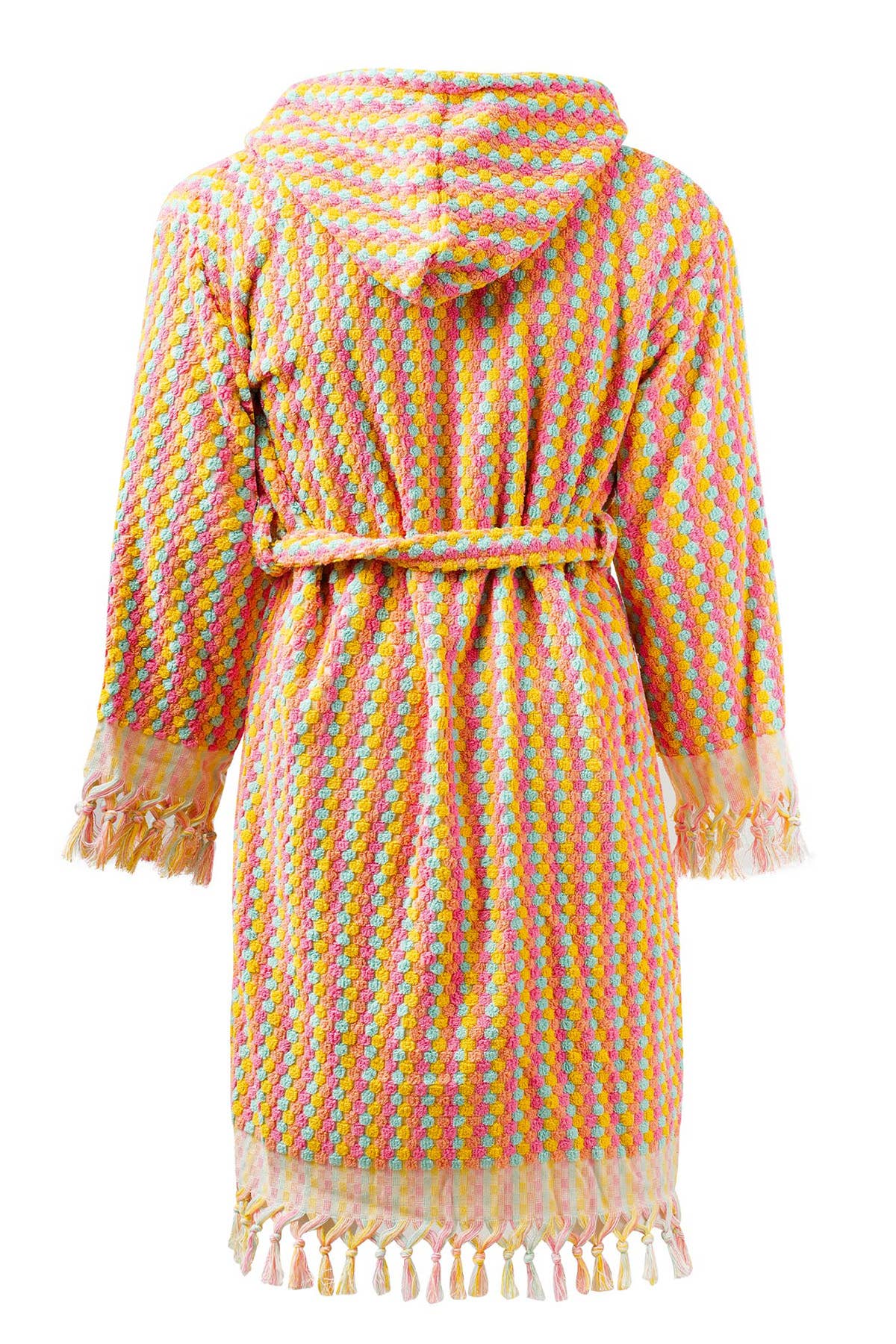 YURTLUS - Wholesale Robe - Women's - Unique 100% Cotton Pockets Bathrobe, Bubble Handwoven Robe40