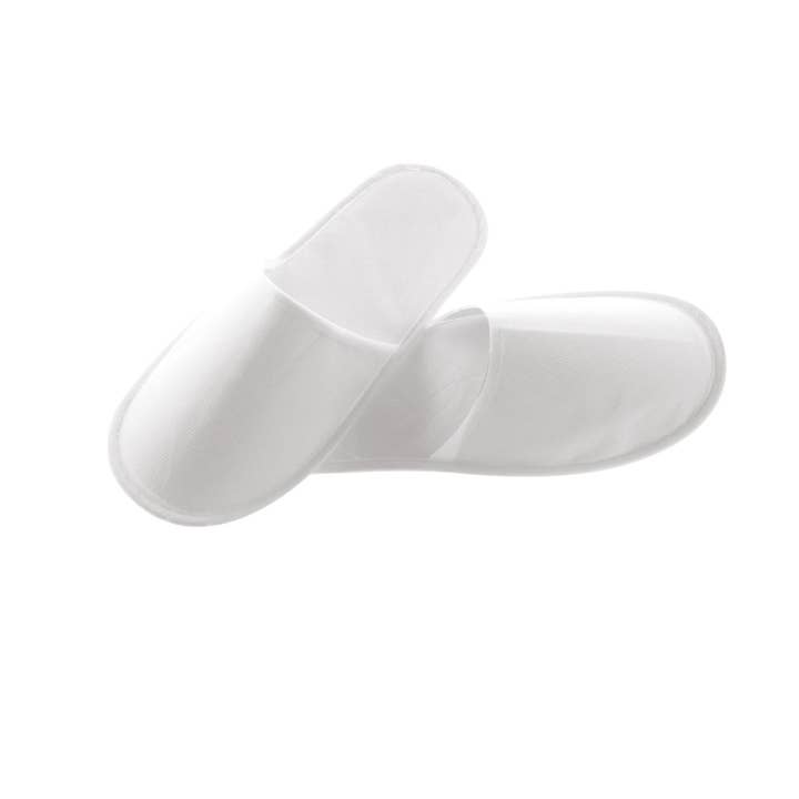 pirotta srl - Wholesale Slippers - Unisex - F01 | Pair of White Closed Slippers in TNT 29cm