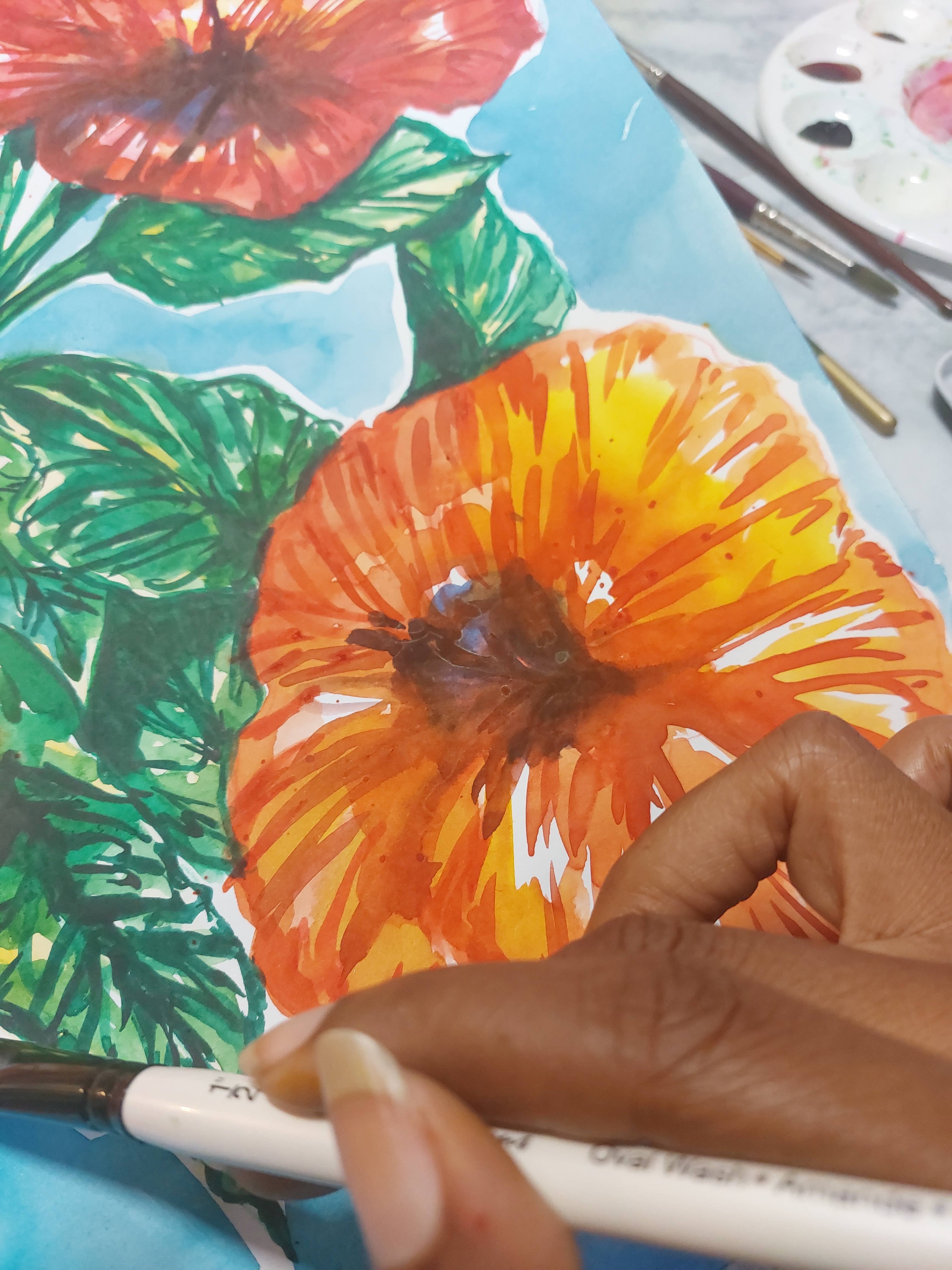 Ebonaiti - Wholesale Art Print - Mini Print Hibiscus Tropical Floral Flower2