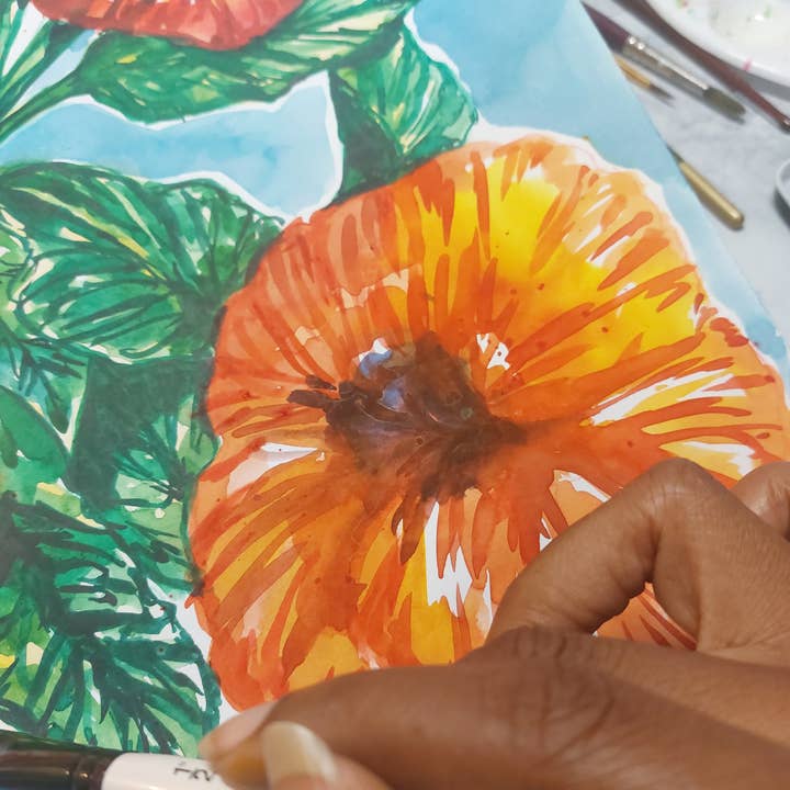 Ebonaiti - Wholesale Art Print - Mini Print Hibiscus Tropical Floral Flower2