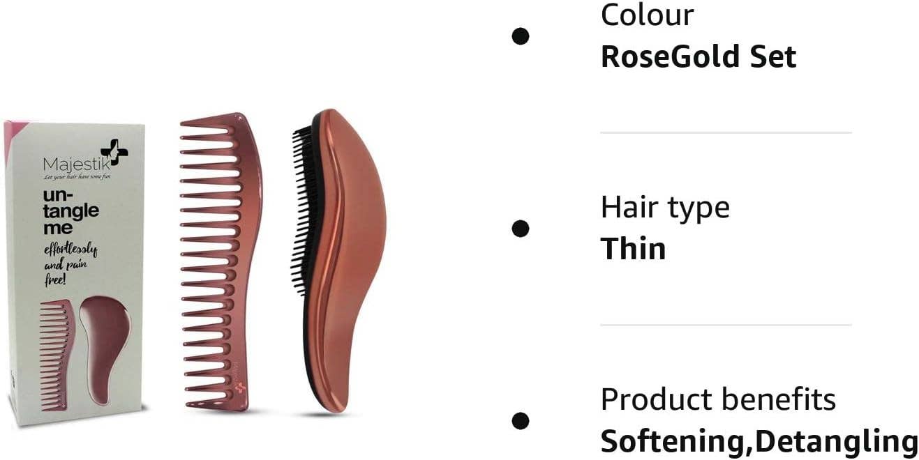 Majestic Beauty – wholesale Hair brush/comb – Detangling Brush & Comb Set- The Best Hair Detangler Luxury6