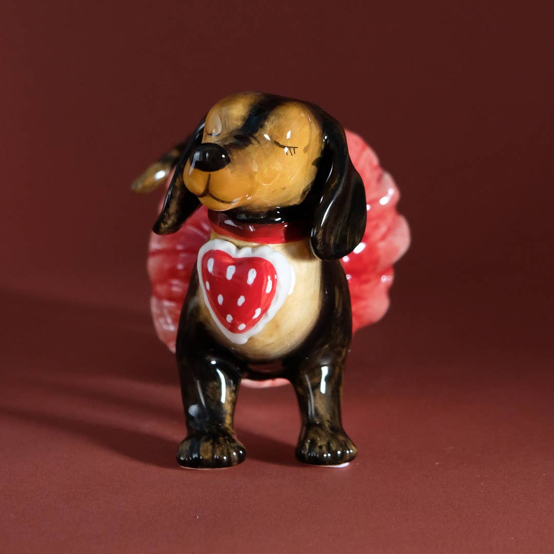 Blue Sky Clayworks - Wholesale Decorative figurine - Valentine LOVE DOG TUTU SKIRT FIGURINE2