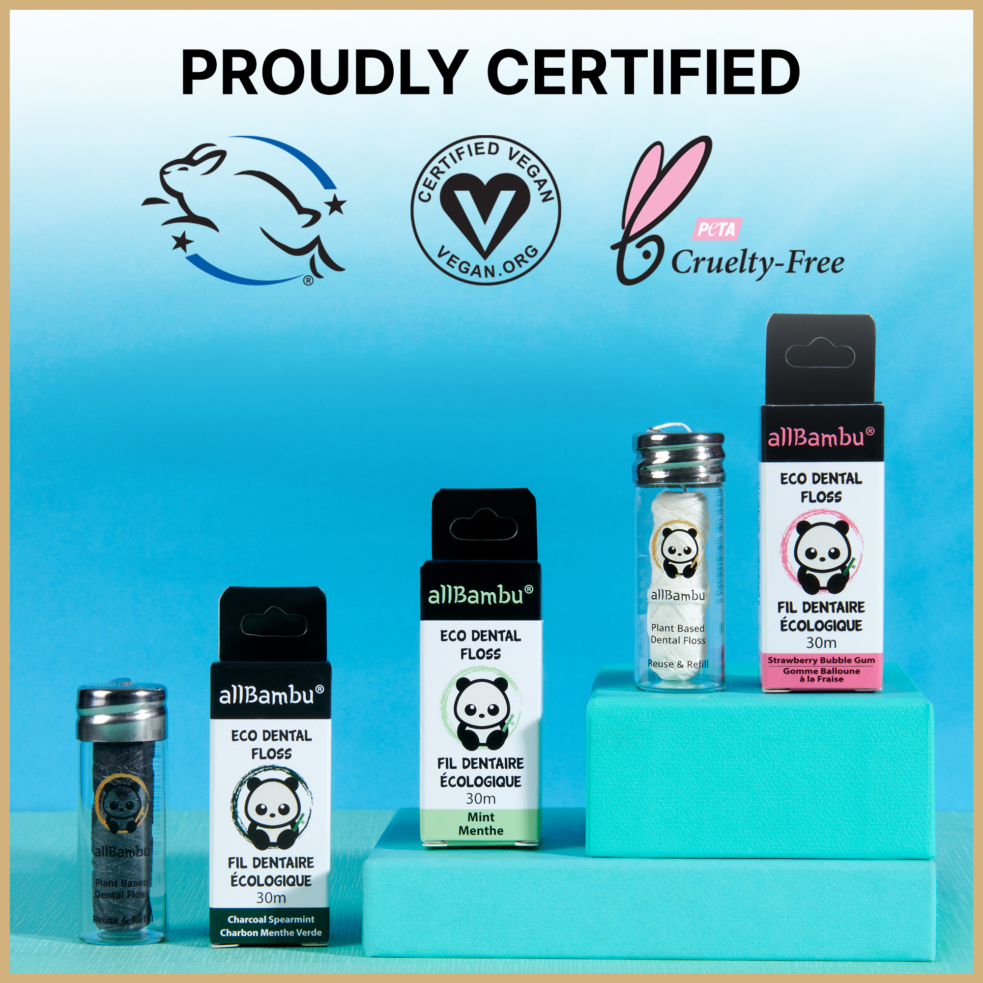 allBambu Inc - Venta al por mayor Hilo dental - Eco Dental Silo Dental - Menta5
