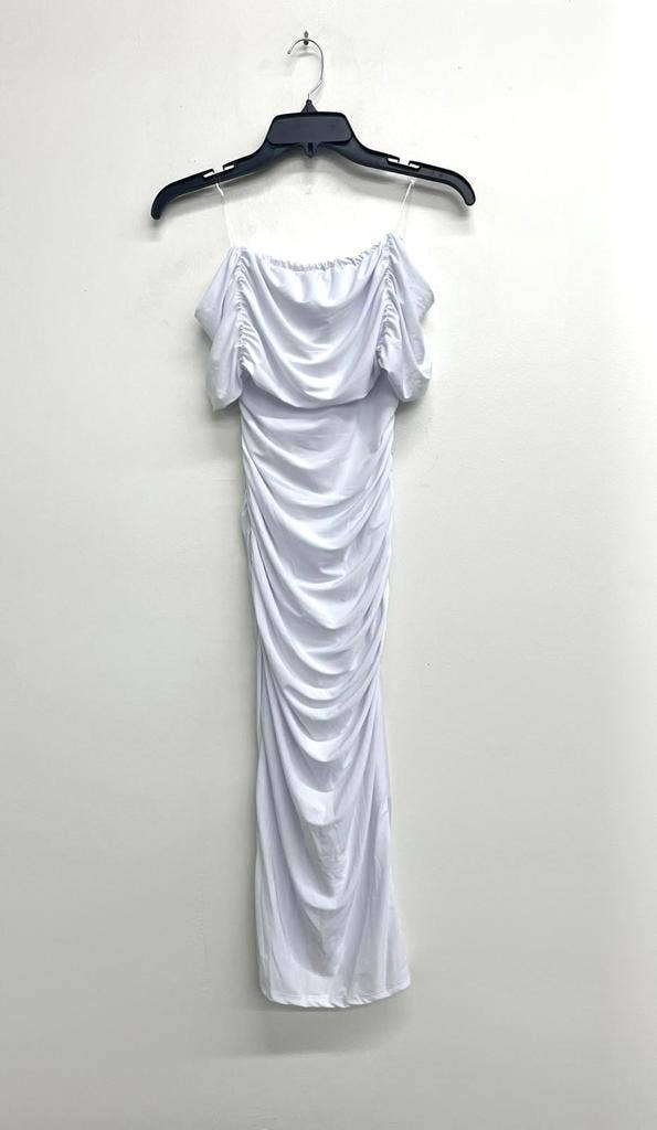 Uptown Apparel - Venta al por mayor Vestido - Mujer - Vestido midi elegante con escote caído13