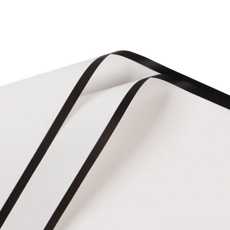 Elegant Design Supply – papel de embrulho por atacado – Papel de Presente Impermeável com Flores e Borda Dourada (20 Folhas por Pacote)6