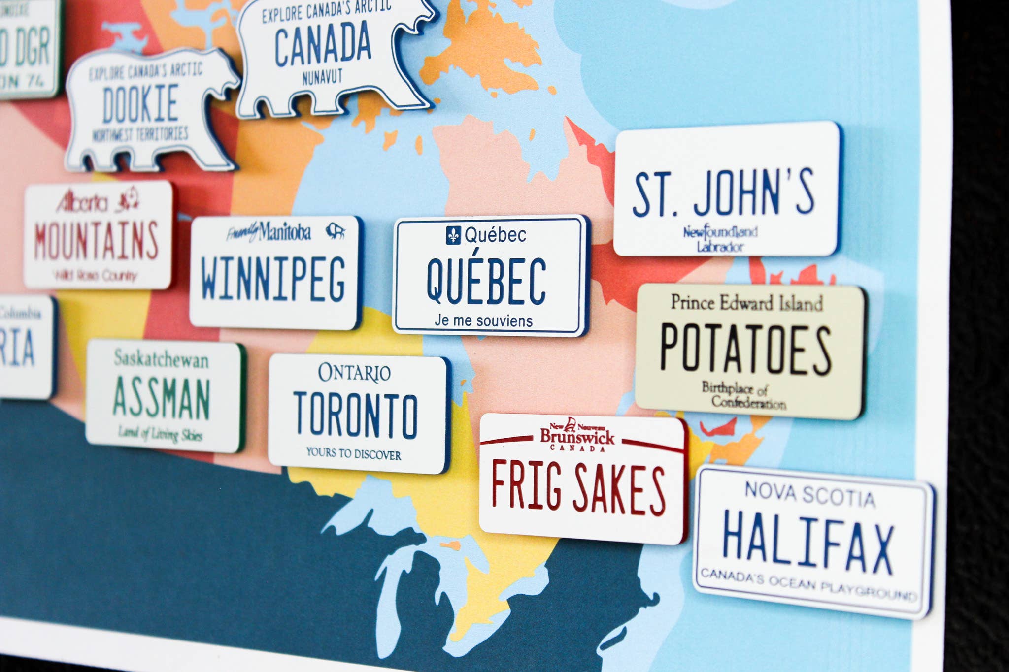 The Laundry Room Shop - Vente Aimants - Magnet en plastique gravé personnalisé et personnalisable - Canada1