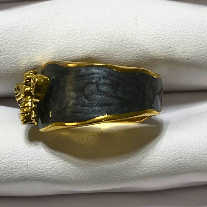 Anthologie, Co. - Vente Bague de cocktail/de cérémonie - Manchette en forme d'abeille en or11