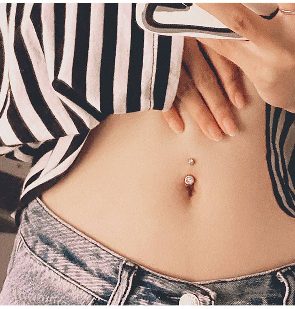 Gemscape UK - Wholesale Single Earring - Simple Piercing Jewellery: Body Piercing with rhinestones17