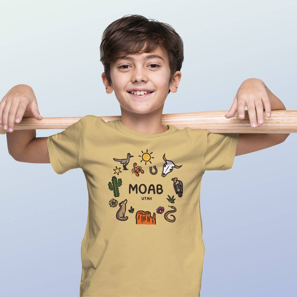 RetroPlanet - Wholesale Screen Printed T-Shirt - Kids - Desert Doodles Icons Name Drop Youth T-Shirt XS-XL2