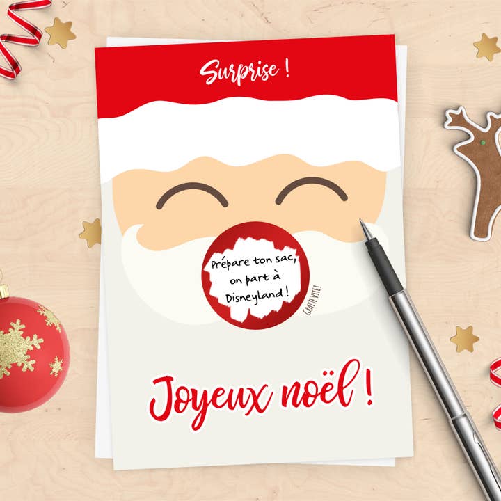 Gepersonaliseerde kraskaart - Santa Claus Special voor wholesale door Mimosa Chroma