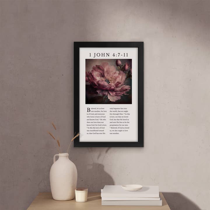 P. Graham Dunn - Wholesale Art Print - "Beloved Let Us Love One Another" 1 John 4:7-11 Framed Art