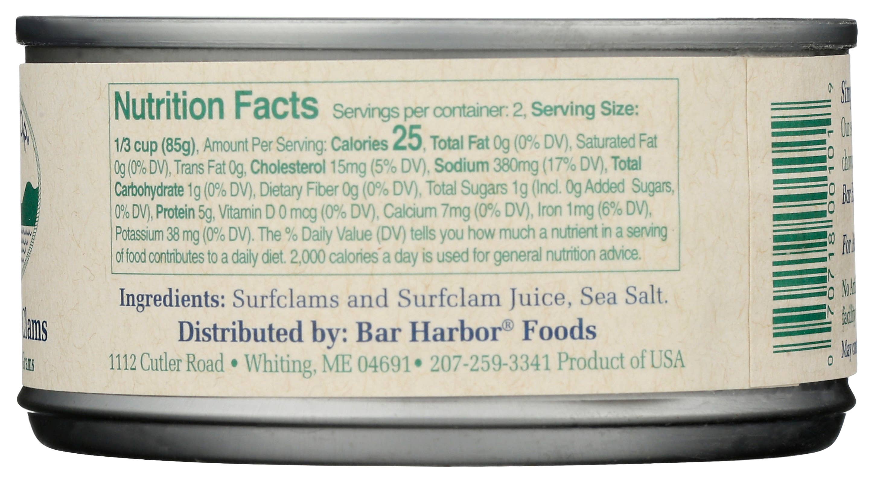 Sanniti - Wholesale Tinned Fish - BAR HARBOR CHOPPED CLAMS3