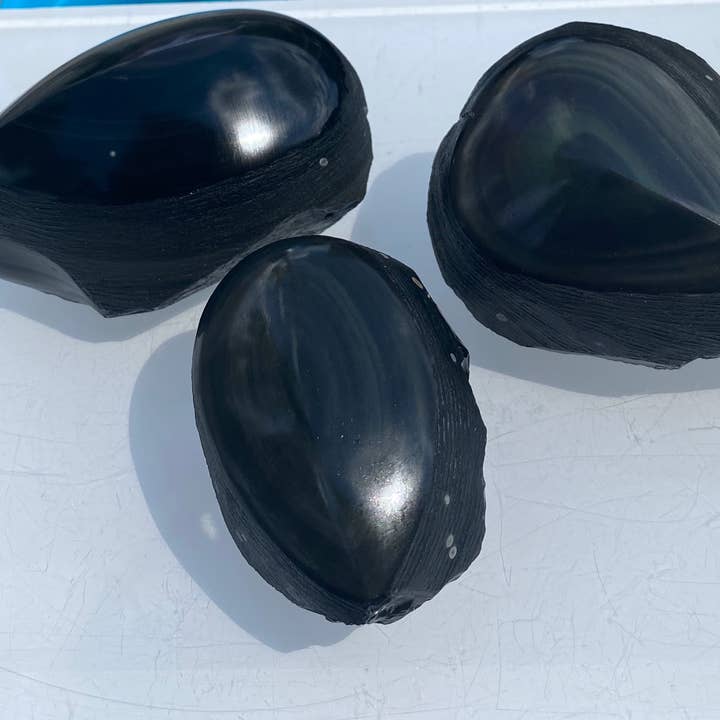KayleeNYC - Wholesale Spiritual Stone/Crystal - 2 Lbs Natural Rainbow Obsidian Half Polish freeform2