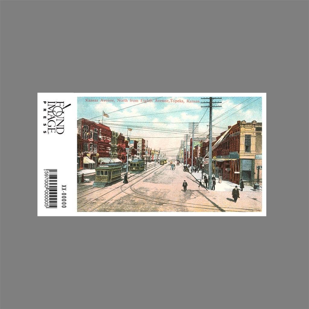 Found Image Press - Wholesale Sticker - Sticker KS-20 Kansas Avenue, Topeka1