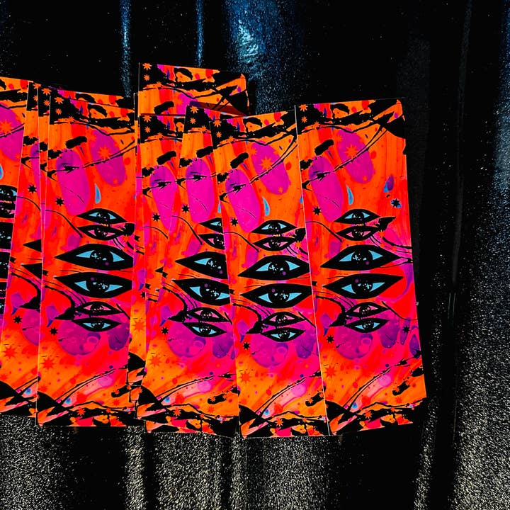 Neon All Seeing Eye Bookmark | Bookish Book Lover Gift for wholesale by Cosmic Butcher