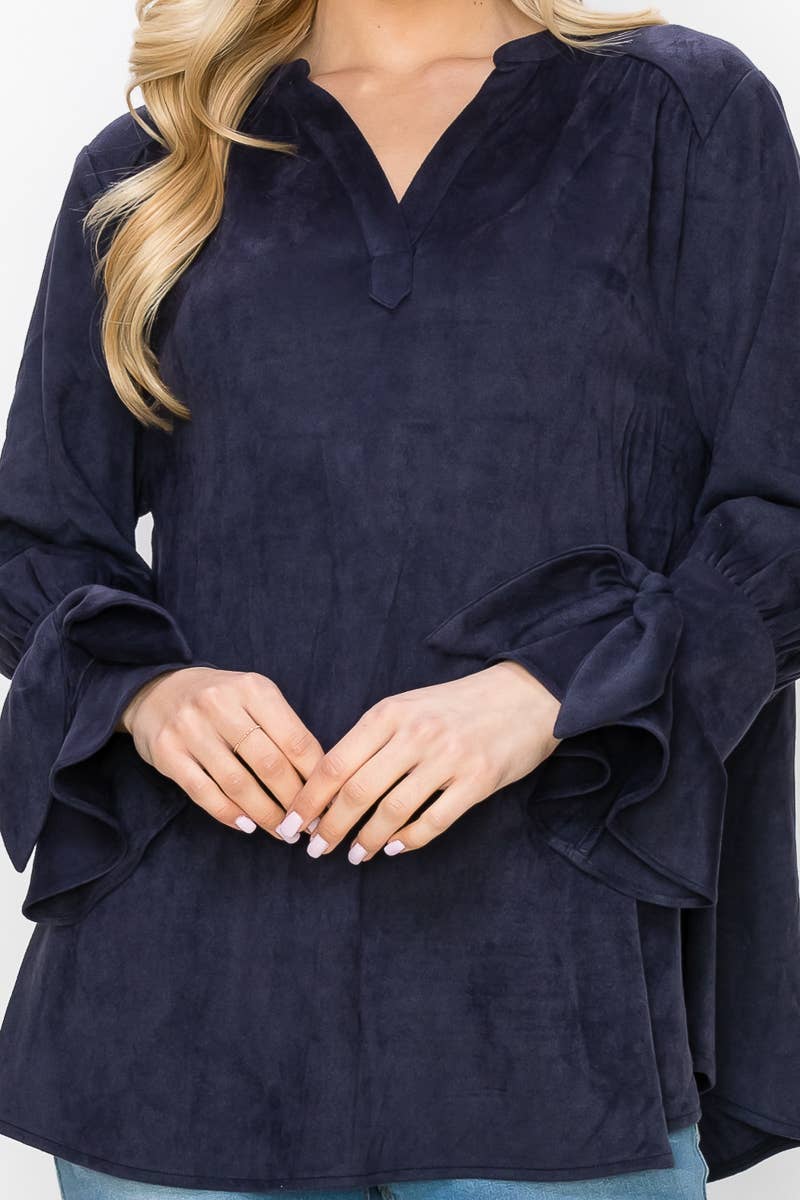 Joh Apparel - Wholesale Blouse - Women's - Abia Stretch Suede Top18