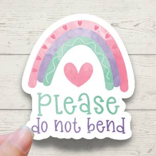 Please Do Not Bend, Small Business Packaging Stickers for wholesale by Forest Crafts