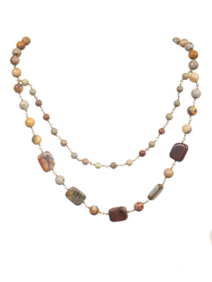 Picasso Stones Necklace Set N5505 for wholesale by Ole