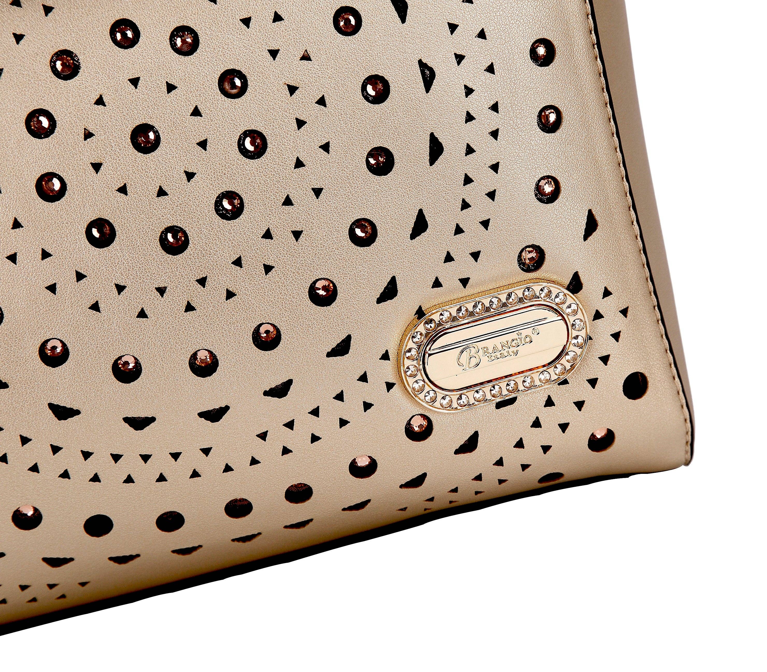 Brangio (Italy) Company Inc. - Wholesale Rugzak - Dames - Brangio Italië Sprankelende Bloemrijke Versierde Rugzak8