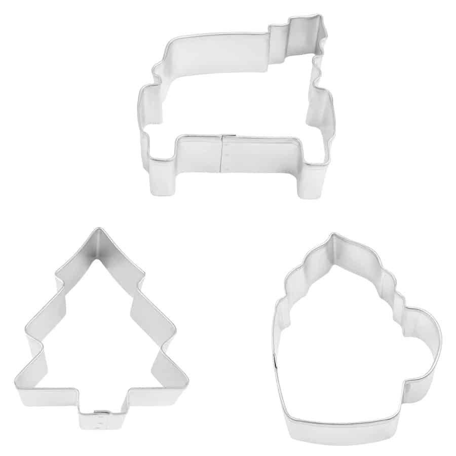 R&M International - Wholesale Cookie Cutter - Tree Farm 3 PC Cookie Cutter Set1