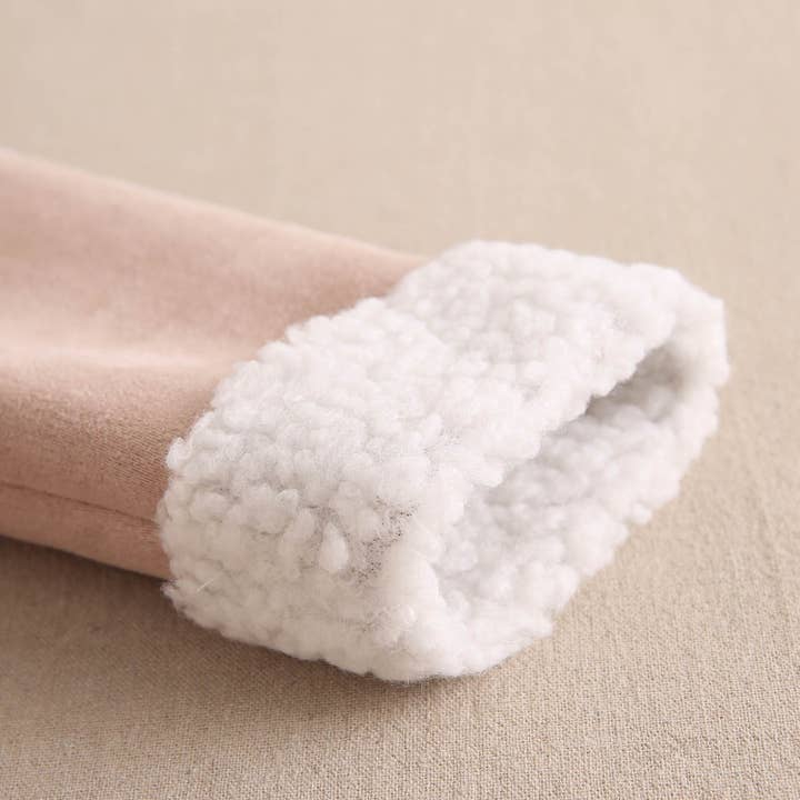 Dadati - Wholesale Jacket - Kids - Girls' jacket in light makeup color with sheep lining3