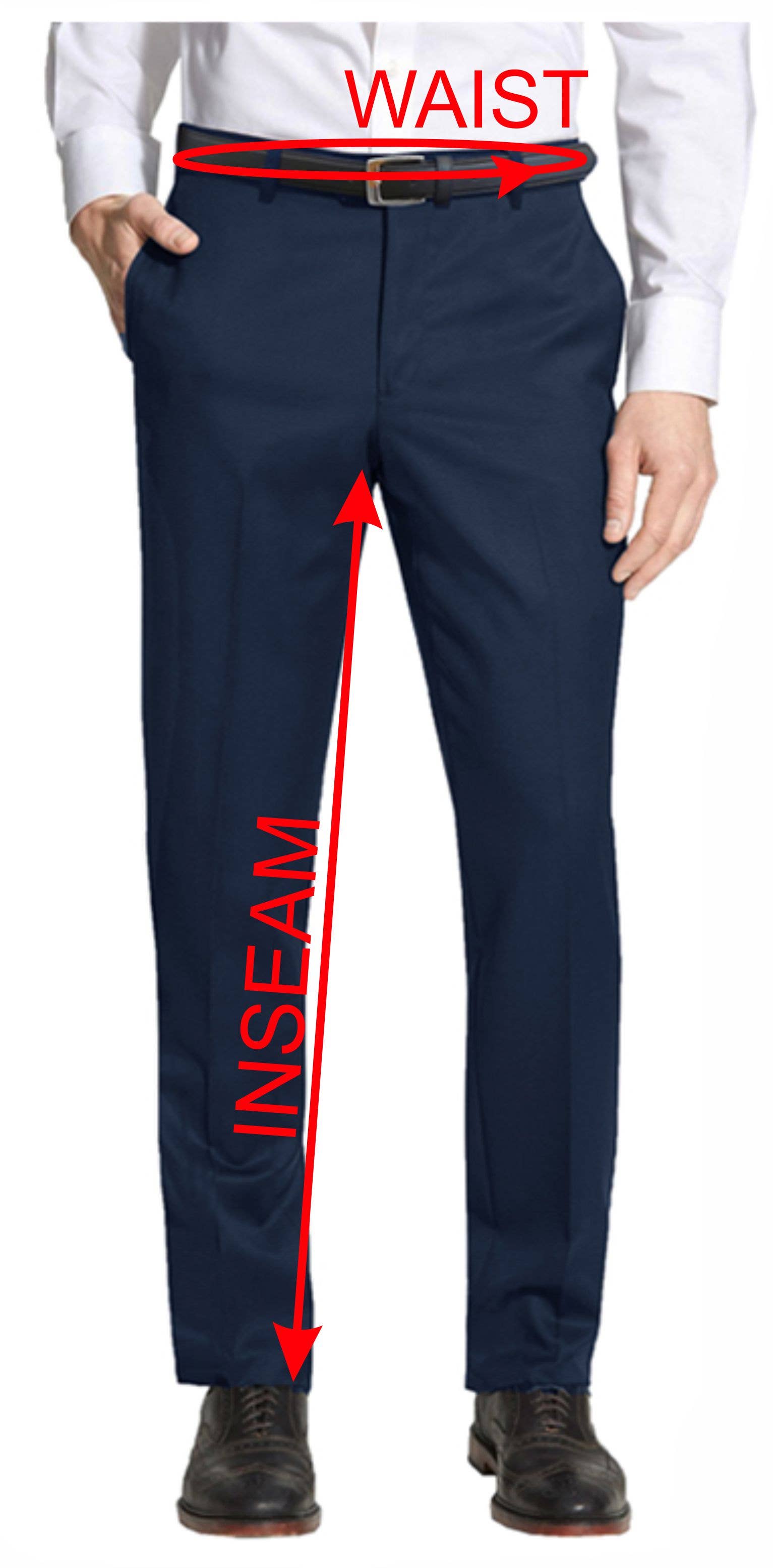 Galaxy By Harvic - Wholesale Suit Pants - Men's - Men's Slim-Fit Belted Dress Pants 4